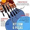 Conjunto Facas Do Chef Profissional Churrasco/Cozinha - 6