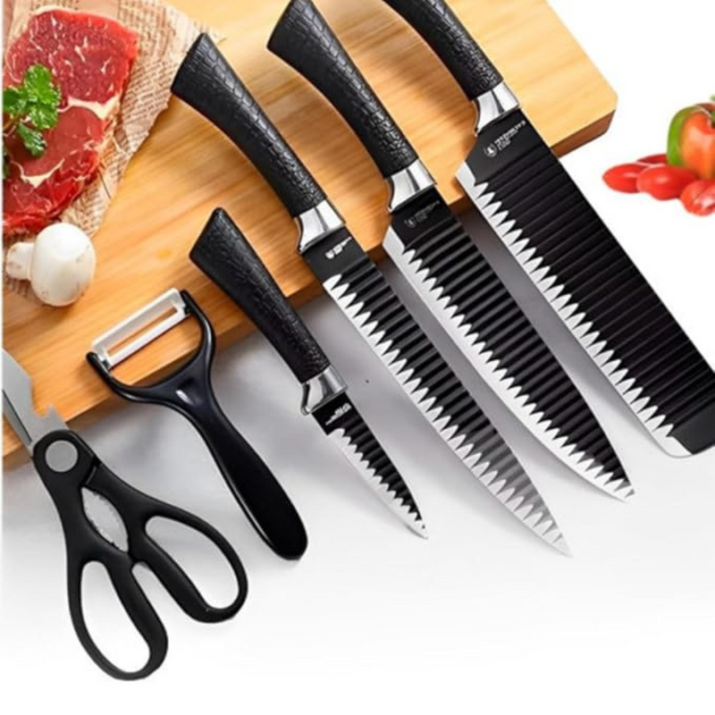 Conjunto Facas Do Chef Profissional Churrasco/Cozinha - 6