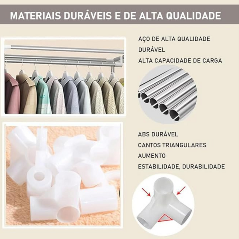 Guarda-Roupa Organizador Portátil - DinoTech